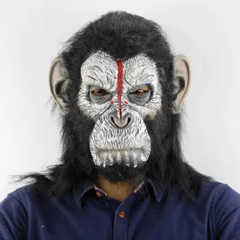 

Gorilla Monkey Halloween Masks Adult Full Face Funny Mask Latex Halloween Party Cosplay Costume Masquerade Realistic Masks