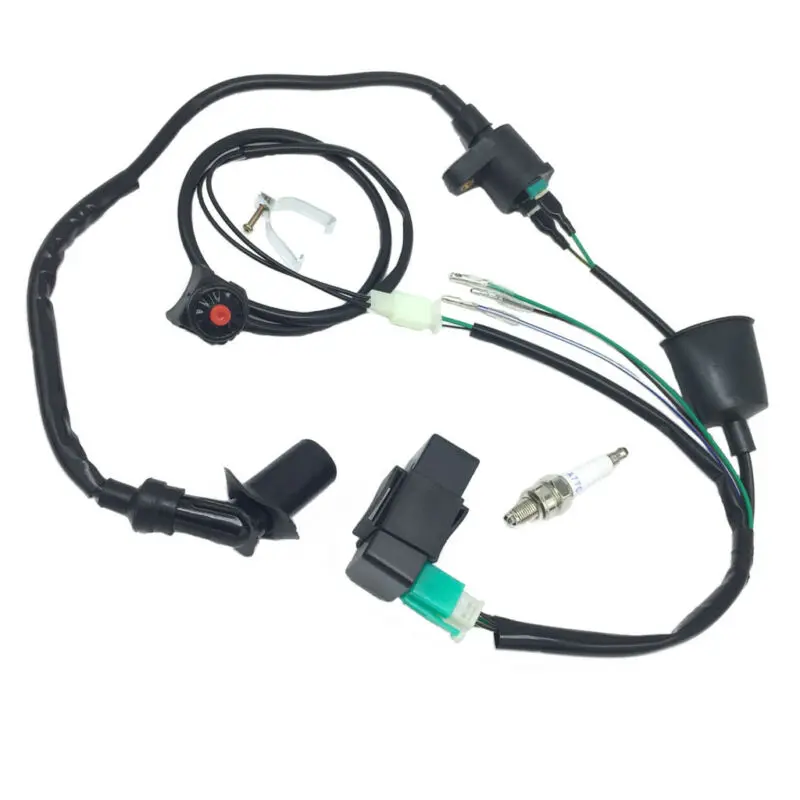 Оплетка для проводов Kill Switch катушка зажигания CDI для Thumpstar 50cc-160cc SSR Kick Start Pit Dirt Bike катушка зажигания