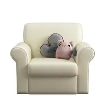 Детский диван для чтения Угловое заднее сиденье для мальчиков и девочек для обучения одиночное чтение милый кожаный маленький диван