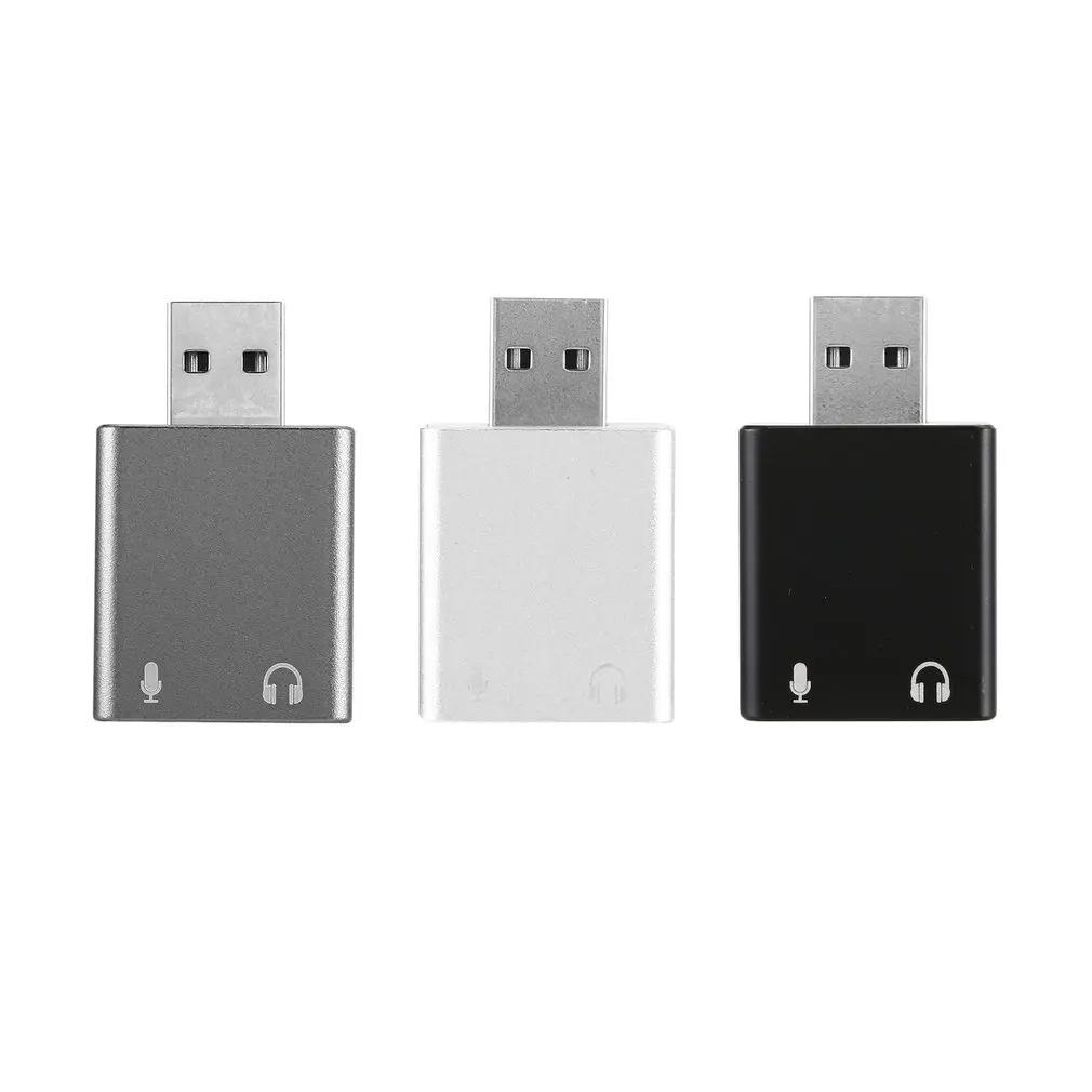 Hifi Magic Voice 7,1 CH звуковая карта USB с 3,5 мм динамиком, разъемами для наушников и микрофона, совместимыми с Windows, Mac