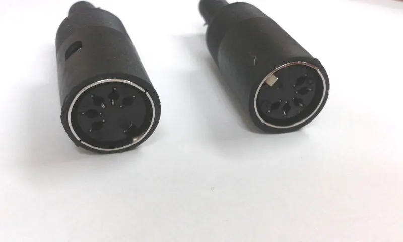 50 шт. 5 PIN DIN кабель гнездовой разъем припоя черный