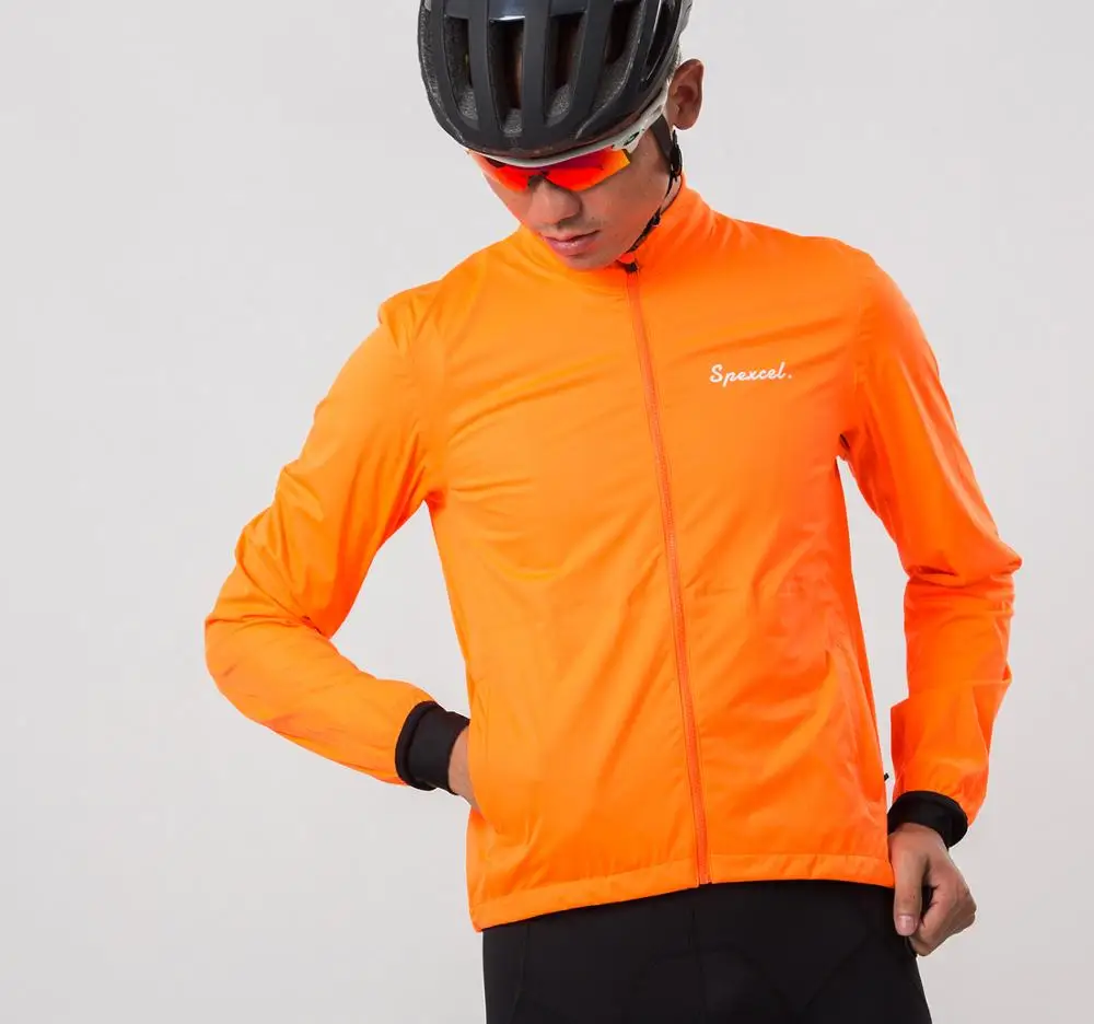 SPEXCEL all season cycling rain Jacket windproof& waterproof Technology high Breathable 3-layer fabric jacket