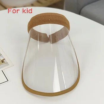 

Anti-Splash Dustproof Sun Visor Kids Adults Adjustable Face Shield Cover Cap Sun Hat Cap For Kids Children Face Protector HOT