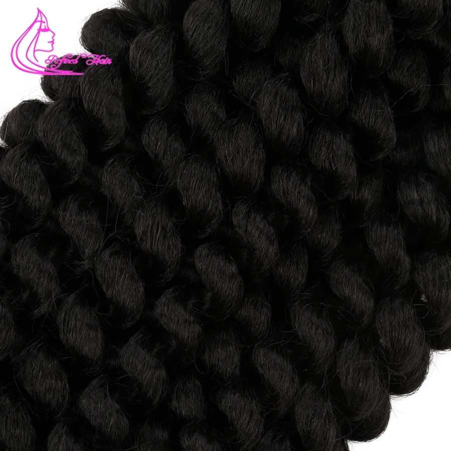 8 12inch Jamaican Bounce Jumpy Wand Curl Hair Synthetic Ombre Black Brown Red Crochet Braid Hair Extensions  20 strands per pack