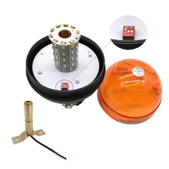 

40 LED Car LED Rotating Flashing Amber Beacon Car Warning Light Emergency Flashing Light Safety-Signal Light for Tractor Truck S