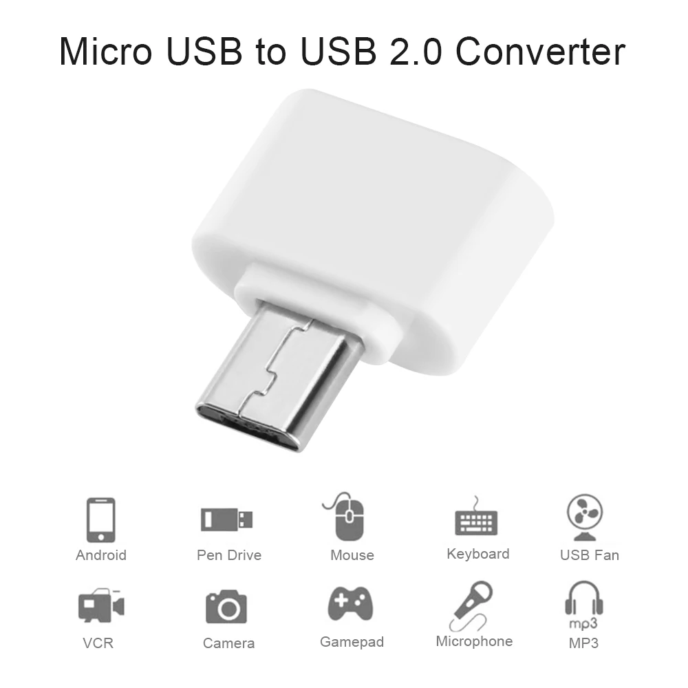 USB2.0 white Usb 2,0 Мини OTG USB кабель OTG адаптер Micro Женский конвертер Тип C адаптер Micro Usb конвертер USB для планшетных ПК Android - Цвет: USB2.0 white