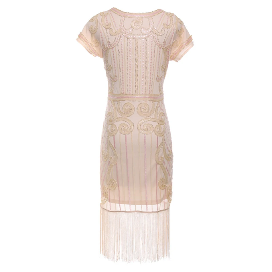 Amily.c2019 Autumn Women's Sequins Embroidered Beaded Fringe Hem Short Sleeve Silver Dress Vestidos Sexy Bodycon Club Party