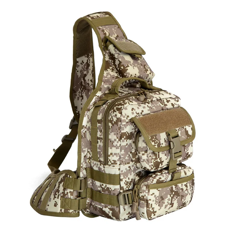 Men Tactical Bag Camouflage Military Hiking Camping Cross Body Messenger Army Shoulder Bags Sling Chest Waterproof Travel Bag