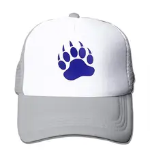 Бейсбольная Кепка унисекс с сеткой и когтями медведя, Регулируемая Кепка В Стиле Дальнобойщика серого цвета