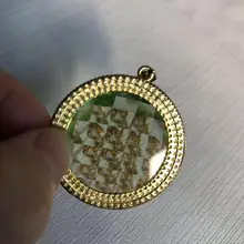 Энергия 5000cc Ион Био алмаз с 925 чистого серебра кулон и цепь, bioglass Алмазная огранка, здоровье кулон