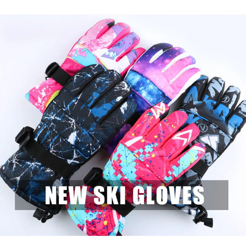

Runature Waterproof Winter Warm Gloves for Women and Kids Outdoor Sports Protection Equipment Anti-slip Snow Skiing Gloves