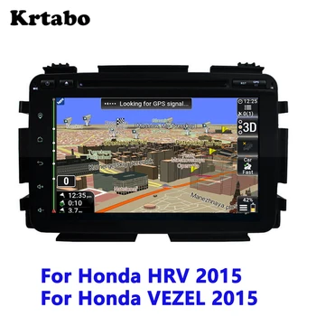 

Krtabo Car radio Android multimedia player 4G RAM For Honda HRV VEZEL 2015 GPS Car touch screen Support DVD carplay Bluetooth