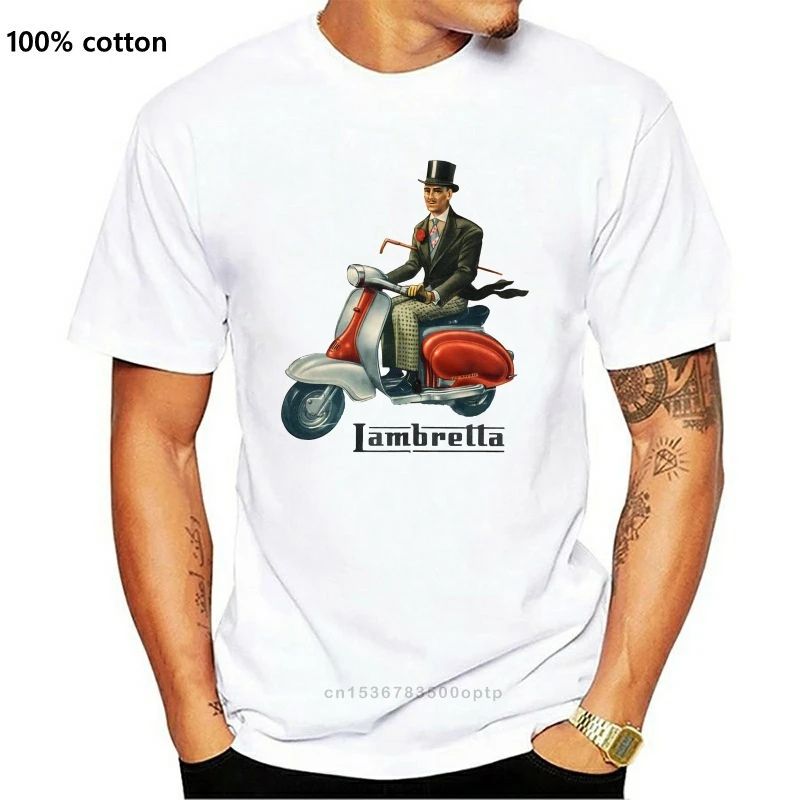 Classic Vintage 1950 Lambretta Scooter Decalcomania-Vespamodhipster Uomo Donna Unisex Moda Tshirt Spedizione Felpa Con Cappuccio