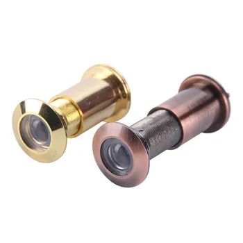 

Copper Anti-Theft Cat's Eye with Back Cover High-definition Door Mirror Anti-Twist Anti-Theft Anti-Rotation Screw Security Doors