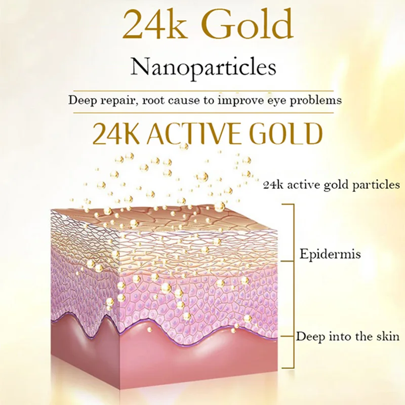 24k Золотая маска для глаз увлажняющая гладкая тонкая линия против отечности удаляет темные круги гелевая повязка для глаз горячая распродажа