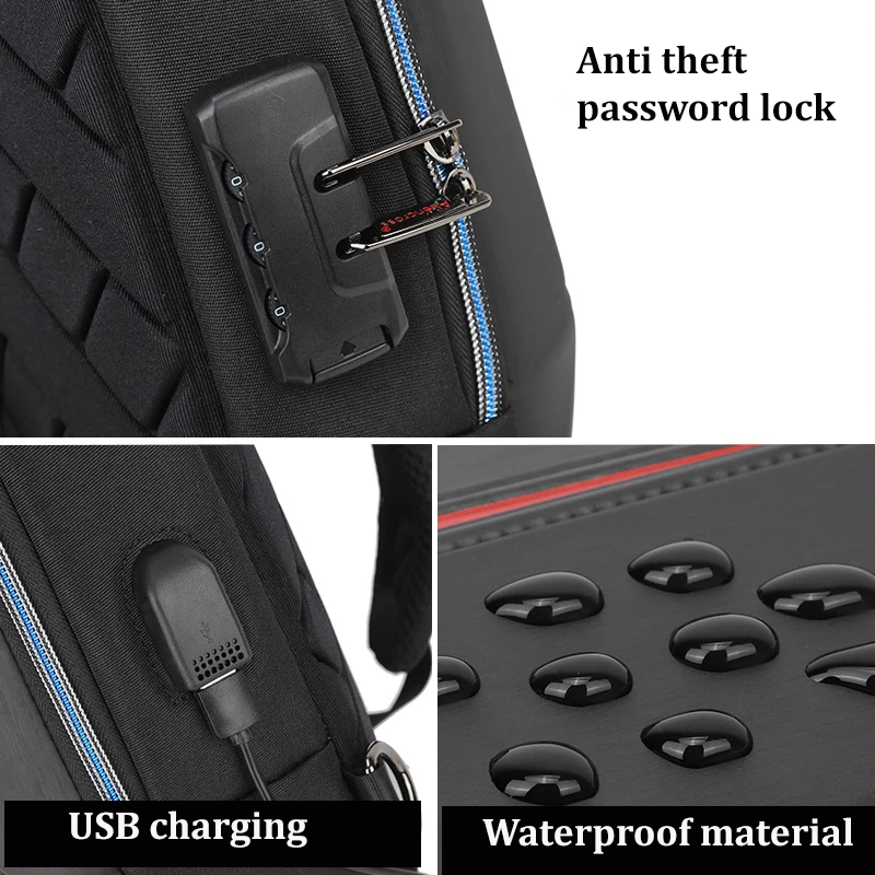 2021 Anti-theft Lock Chest Bag For Usb 