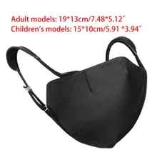 Зимняя одноцветная маска от пыли для взрослых и детей, эластичная моющаяся маска для ушей D08E