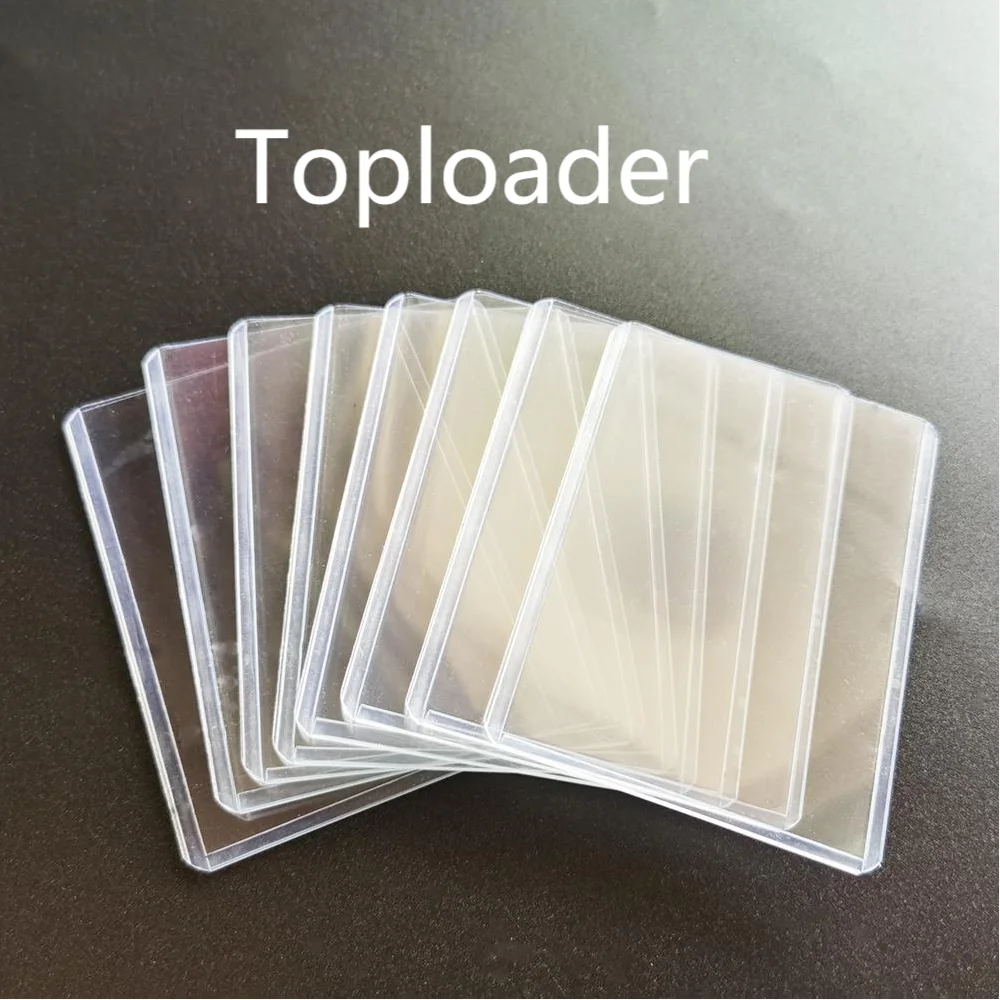 35Pt Portacarte Manicotti Proteggi La Carta Di Valutazione Della Carta Psa Paster Protect Per Calcio/Baseball Star 25/Pack Flessibilità Toploader