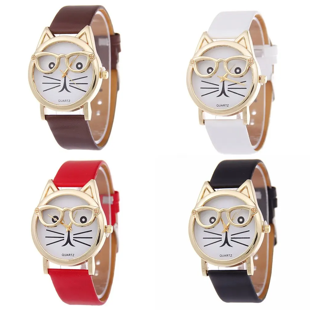 Cute Cat Women's Quartz Watches Kids Wristwatch Gifts Relogio Feminino Clock Women Outdoor Sports Cheap Ladies Dress Watches Cute Cat Women's Quartz Watches Kids Wristwatch Gifts Relogio Feminino Clock Women Outdoor Sports Cheap Ladies Dress Watches