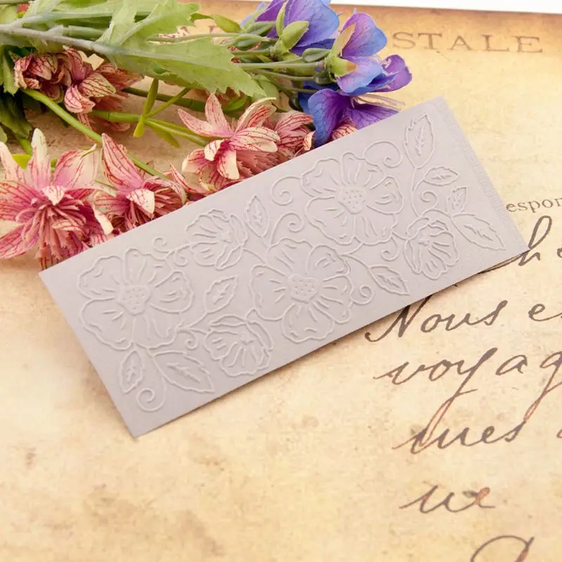 

Flower Embossing Folder Stencil Template DIY Scrapbook Album Card Making Craft 896A