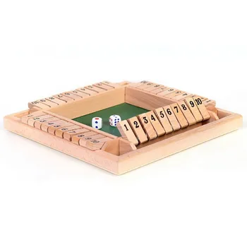 

4 Players Digital Puzzle Game For Party/Club/Family Games Shut The Box Board Game Set Number Drinking Games