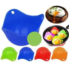 Ovo de silicone poachers em camadas molde de ovo forma redonda molde de pão bandeja de bolo molde não-vara kitchentools