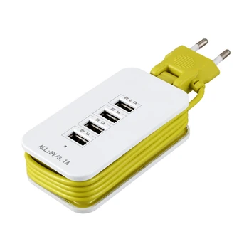 

Universal Wall Charger Adapter 4 USB Port 3.1A Extension Socket Outlet Power