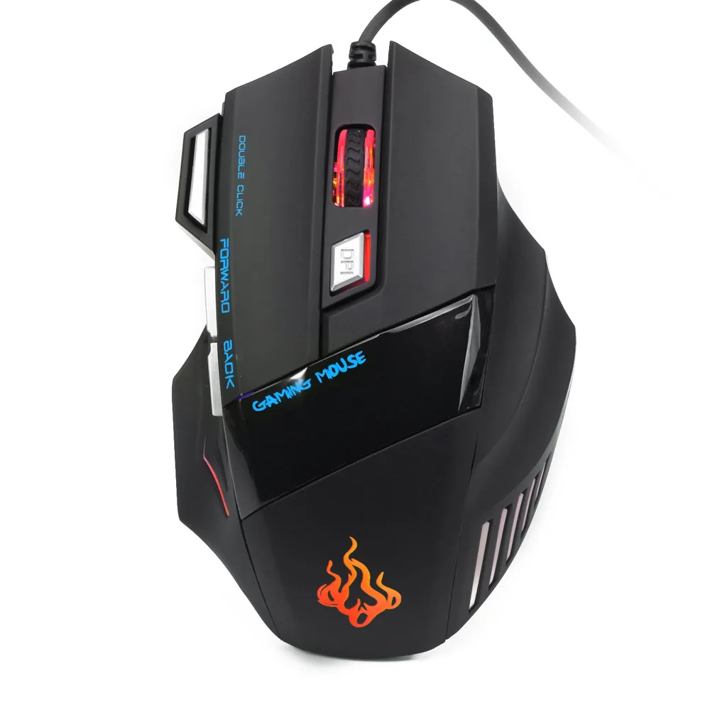 Professional USB Wired Gaming Computer Mouse 5500 DPI Optical LED Lighting Mouse Gamer for Computer
