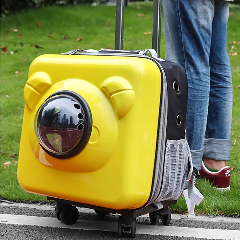 Cat dog bag go out portable pet trolley suitcase Breathable Travel Outdoor For Dog Backpack Packaging Carrying Pet Supplies |