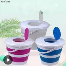 Yjj 10L Detachable Folding Bucket for Washing Machine Portable Retractable Household Thicken Travel Outdoor Car Washing Buckets