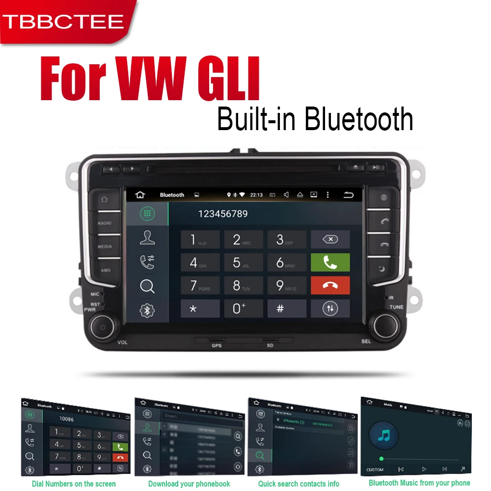 TBBCTEE Android 2 Din автомобильное радио, dvd для Volkswagen VW GLI 2005~ автомобильный мультимедийный плеер gps навигационная система Радио стерео