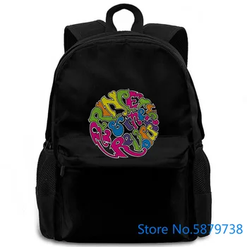 

Prince and Revolution Around The World In A Day Official Mens Unisex Print Hot women men backpack laptop travel school