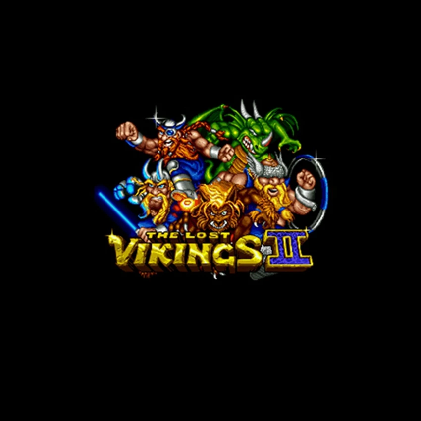 Lost Vikings II Версия США 16 бит английская большая 46 контактов серая игровая карта для NTSC игрового игрока