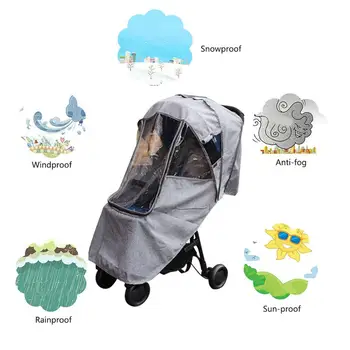 

Stroller Raincoat Baby Car Cover Trolley Umbrella Car Rain Cover Baby Stroller Windshield Stroller Accessories Trolley