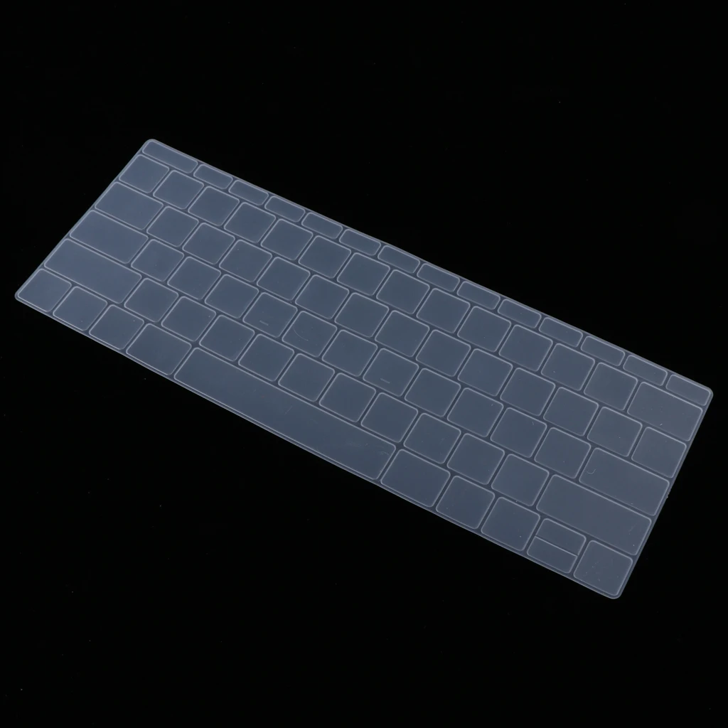 Ultra Thin Silicone Cover Skin for MacBook Pro Touch Bar A1708 Laptop Keyboard Waterproof Dustproof Transparency Protector Film