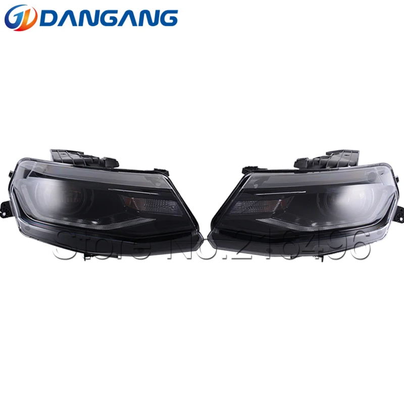 Black LED Headlight (Plug and Play) with Water Flash chase light For 2016-2018 Chevy Camaro | Автомобили и мотоциклы