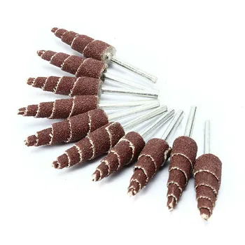 

10pcs 54mm Long Cone Deburring Flap Sanding Polishing Wheel for Rotary Tool Abrasive Tools