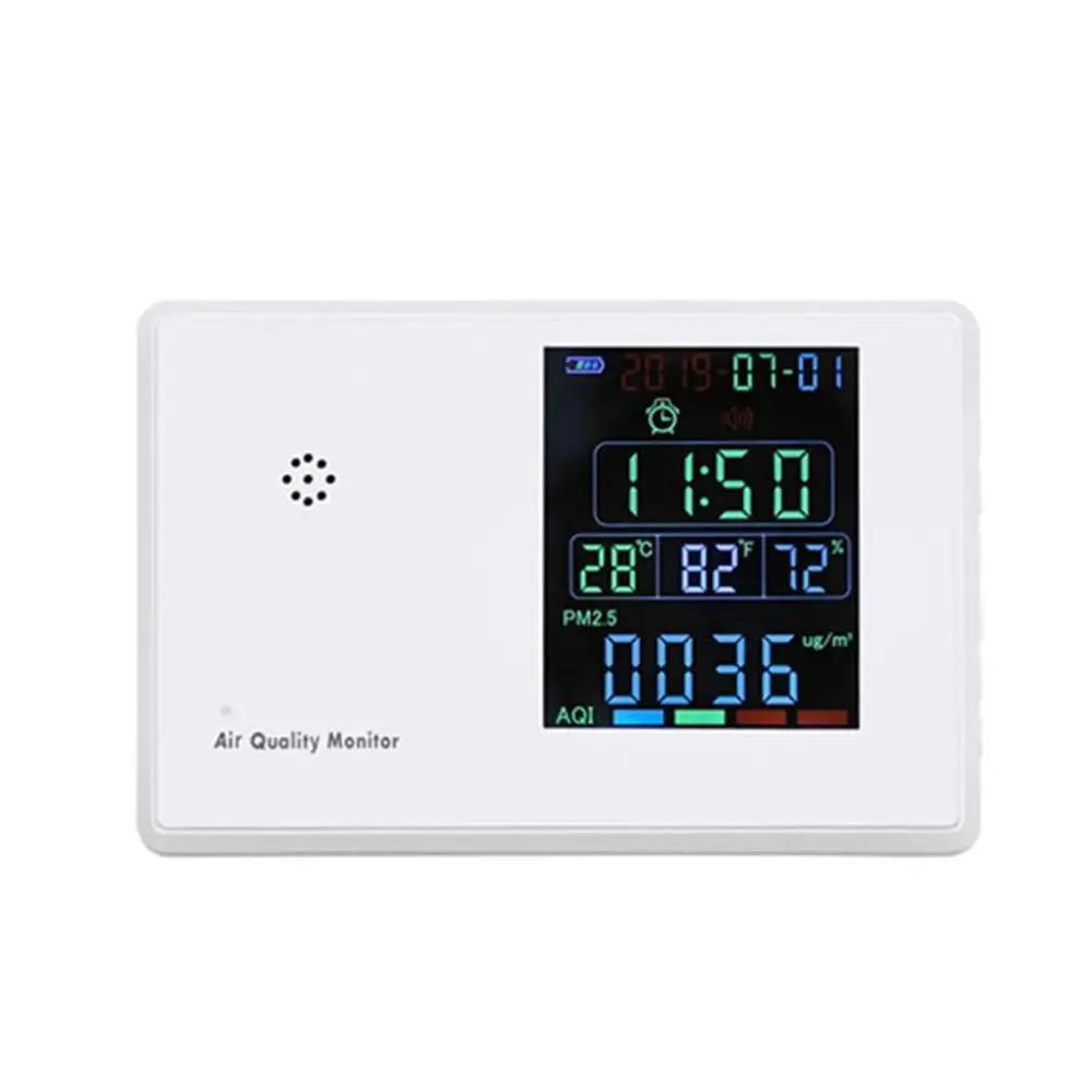 

Digital Formaldehyde Detector HCHO/TVOC/CO2/PM2.5/PM10/Temp/Humi Tester AQI Air Quality Monitor Gas Analyzer