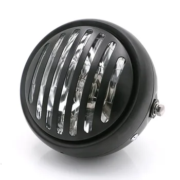 

6 inch 12V 35W Halogen Retro Grill Headlight Headlamp For Motorcycle Cafe Racer Bagger Bobber Tracker Scrambler Choppers Scooter