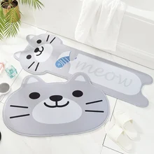 Non-Slip Absorbing Mat Home Floor Mats Bathroom Bedroom Soft Cartoon Rugs Carpet Floor Mat Door Bedroom Tapestry Decorative Rug