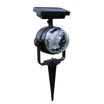 

Solar Power Colorful Rotating LED Projection Light Garden Lawn Lamp Outdoor Bulb