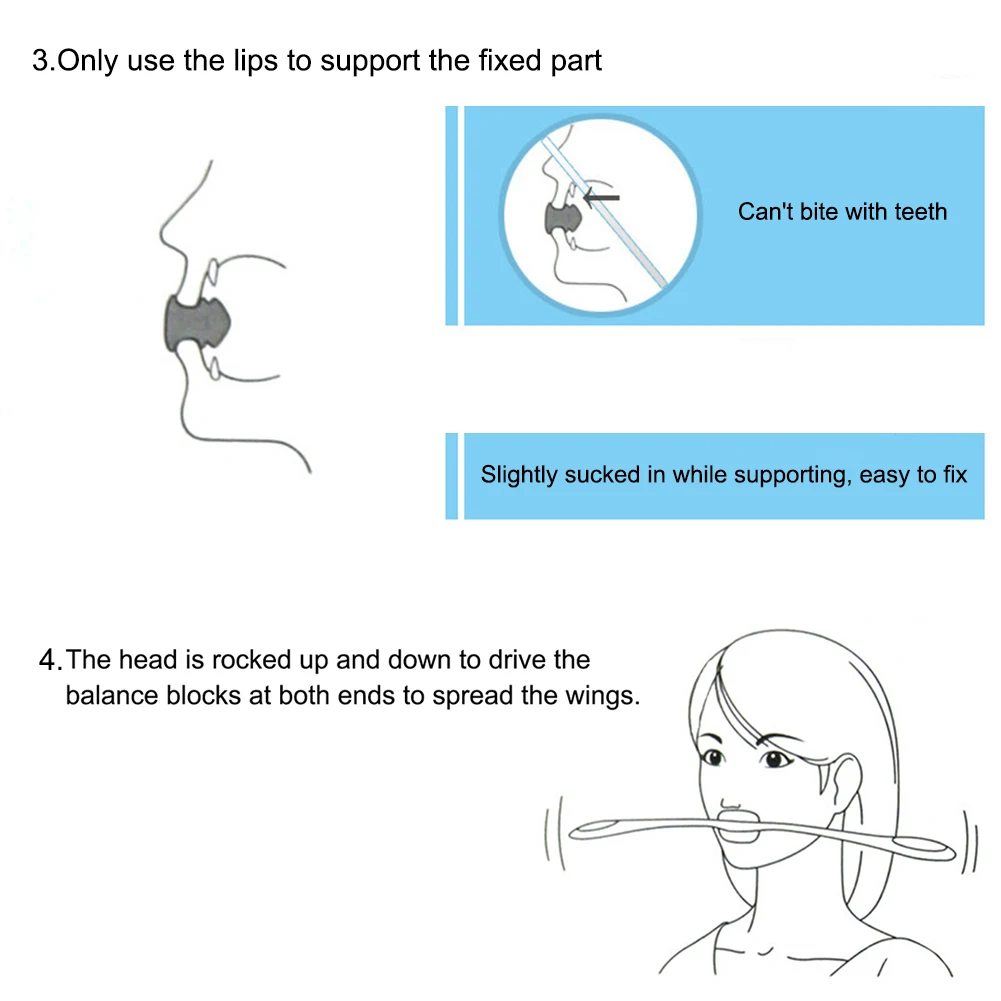 Facial Fitness Massage Tool Muscles Training Wand Jaw Exerciser Face Slimmer Anti Wrinkles Massager Smile Exerciser 5