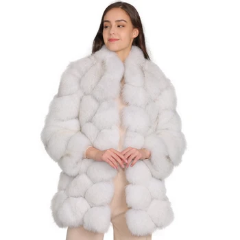 

Natural Fox Fur Coat Women Winter Real Fox Fur Jacket Keep Warm Fashion Luxury Female Genuine Fur Coat