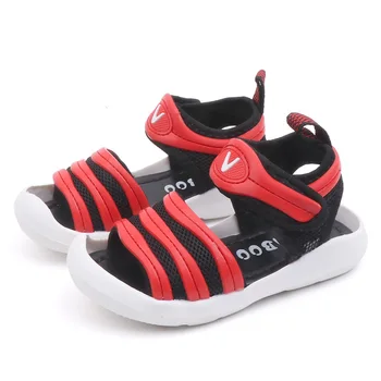 

Summer Children Sandals for Boys Girls New Stripe Open Toe Sandals Breathable Little Kids Outdoor Pool Walking Casual Beach Shoe