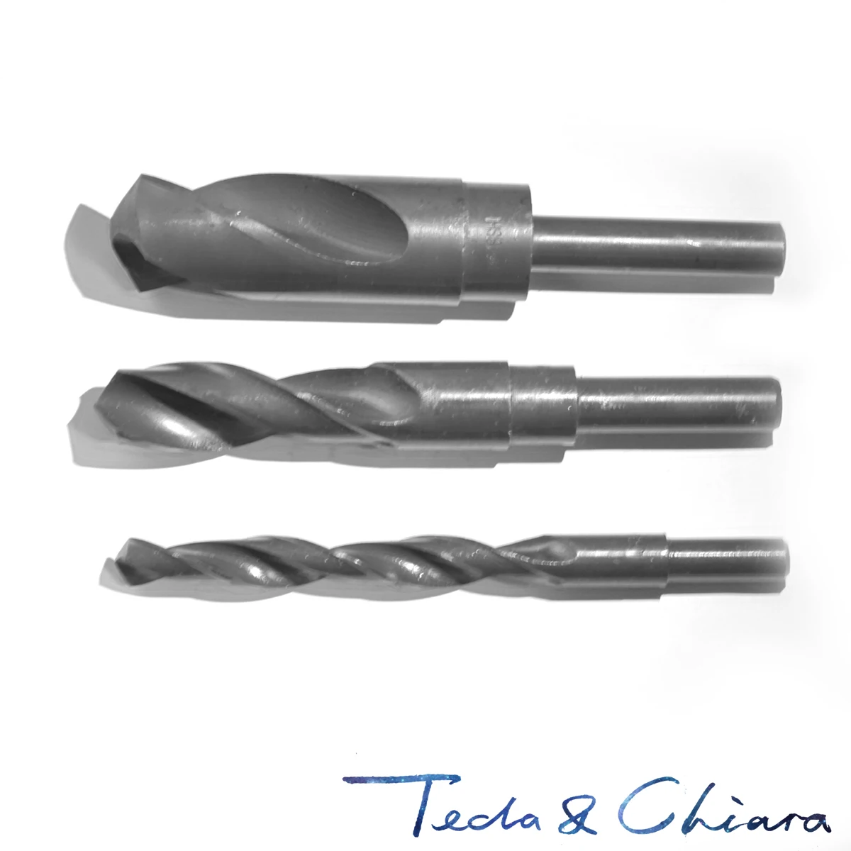 35.5mm 36mm HSS Reduced Straight Crank Twist Drill Bit Shank Dia 12.7mm 1/2  inch 35.5 36