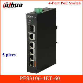 

Original 4-Port PoE Switch Wide working temperature design Layer two Hardened PoE switch PFS3106-4ET-60 Dual power backup