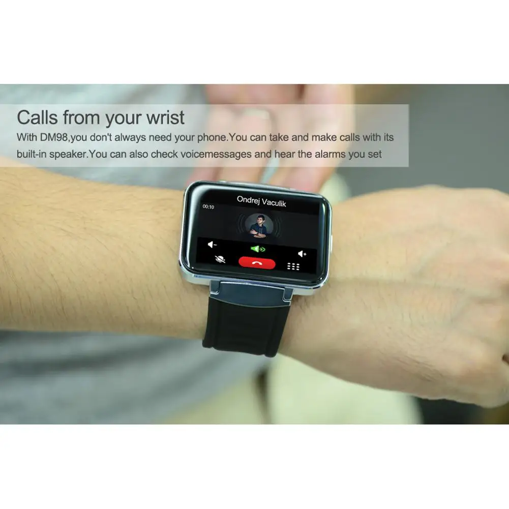 Смарт-часы 2,2 дюймов Android OS 3g Smartwatch MTK6572 двухъядерный 1,2 ГГц 512 Мб ОЗУ 4 Гб ПЗУ камера WCDMA gps R20