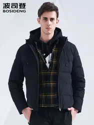 BOSIDENG куртка-пуховик с капюшоном для мужчин, теплое ветрозащитное плотное пальто, новый стиль, модная верхняя одежда, SportsB80141507DS