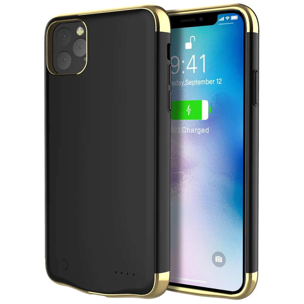 Для iPhone 11 Pro Max 6,5 дюймов 11 6,1 дюймов Чехол для зарядного устройства 6000 мАч Внешняя резервная Зарядка power Bank крышка аккумулятора