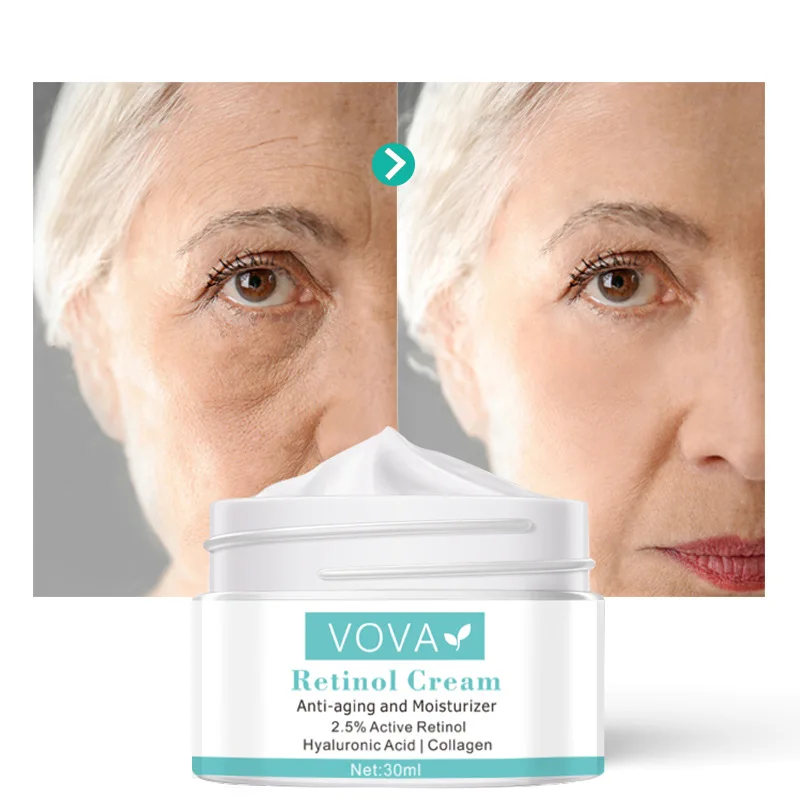 Retinol Anti Wrinkle Face Cream Collagen Hyaluronic Acid Shrink Pores Firming Improve Puffiness Moisturizing Skin Care_voghion.com